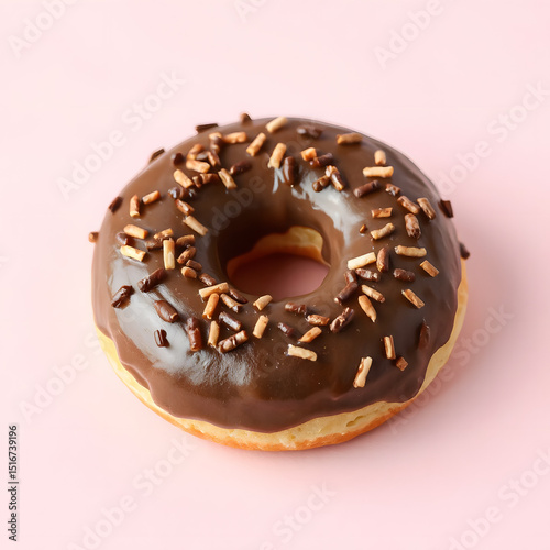 Wallpaper Mural Donut with berry glaze: Vector illustration of a perfect donut with raspberry glaze on a clean white background. Torontodigital.ca