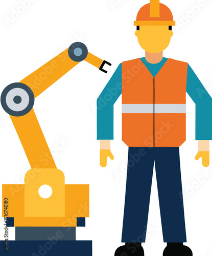 construction worker with helmet