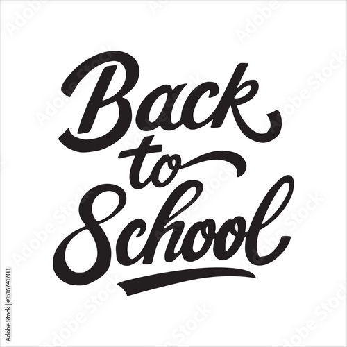 Back to School Hand Lettering: Elegant Calligraphy Text for Academic Season Promotions

