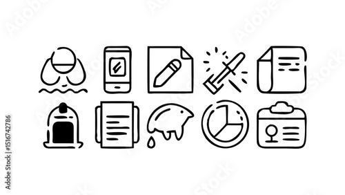 vector set of medical icons