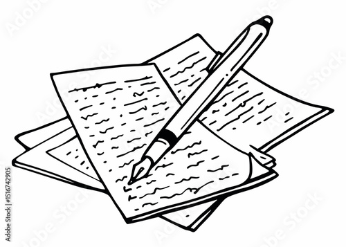 Obscure  and non arranged hand writting