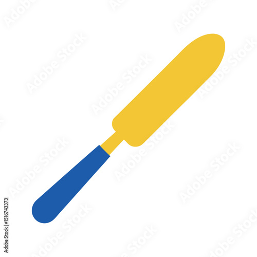 Butter Knife Icon Simple, Flat Design for Culinary Projects