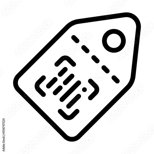 barcode tag line icon

