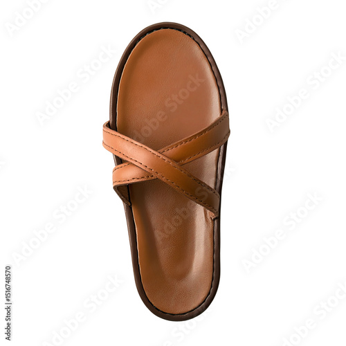 pair of brown leather shoes