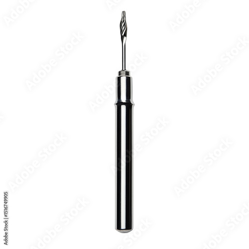 black screwdriver isolated on white background