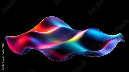 Abstract vibrant wave form (1)