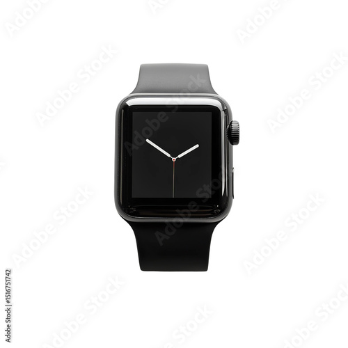 wristwatch isolated on white background