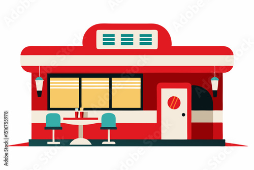 Isolated vector illustration set of cartoon toy transportation vehicles including a red train, bus, and train station