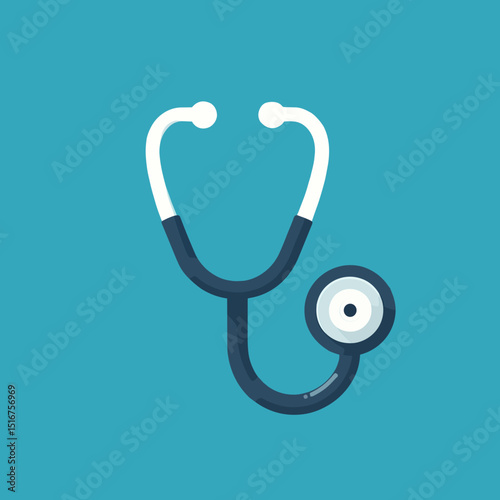 Stethoscope vector illustration representing healthcare and medical practice