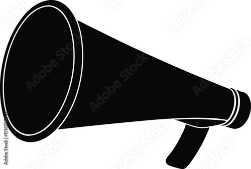 megaphone on white background