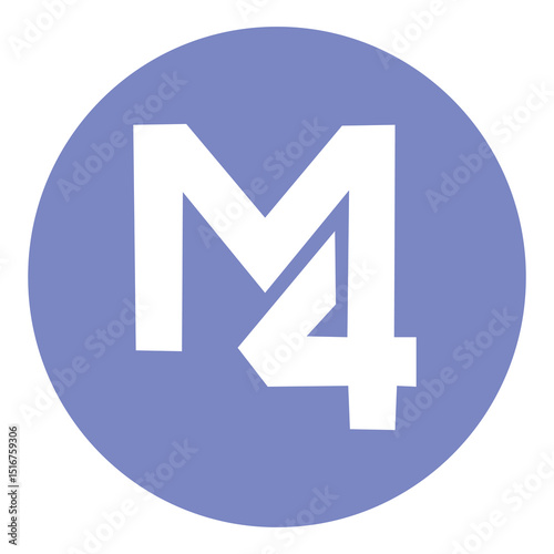 M4 Innovative hightech logo template