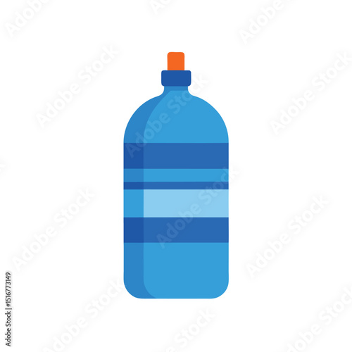 Water bottle on white background