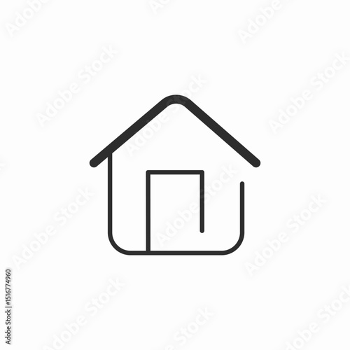 house roof icon icon sign vector