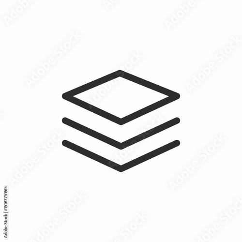 layers tiles icon sign vector
