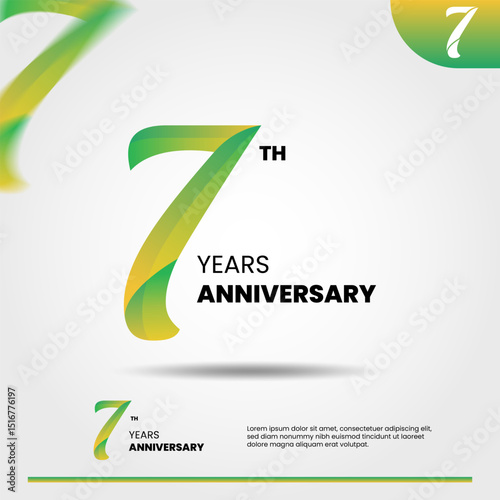 7th anniversary logo design