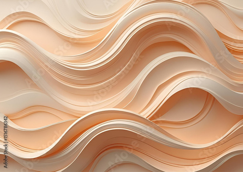 Abstract pale orange oil paint brushstrokes texture pattern painting wallpaper background

