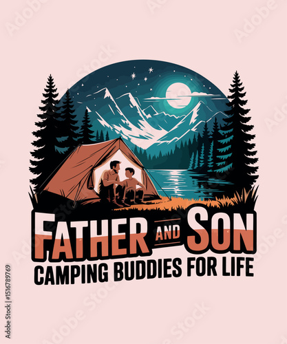 Camping T-shirt Design