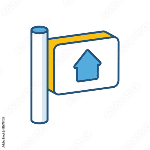 Real Estate Sign Vector icon