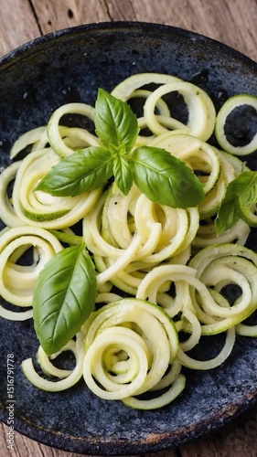 Zucchini Noodles with Fresh Basil