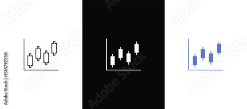 Business candle stick graph chart of stock market investment trading