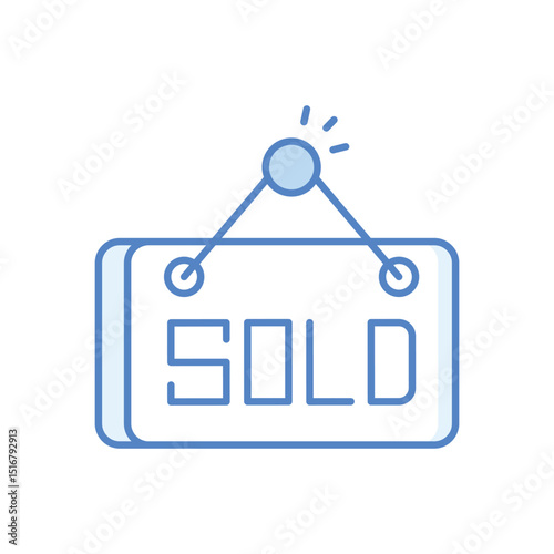Sold Vector icon