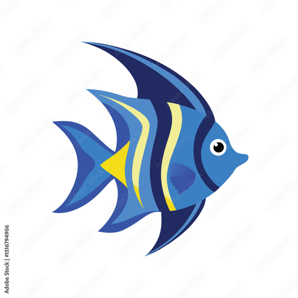 Obraz premium Tiger vector on white background