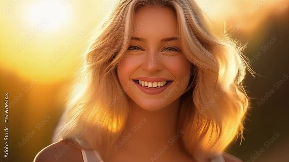 Hübsche junge blonde Frau