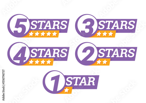 Star rating. star Symbol or emblem. vector illustration