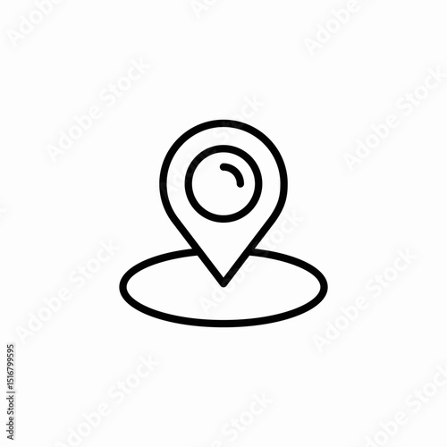 address placeholder icon sign vector