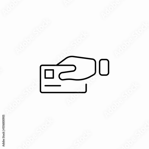 card payment icon sign vector