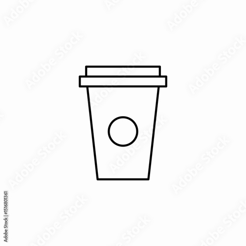 circle cup icon sign vector