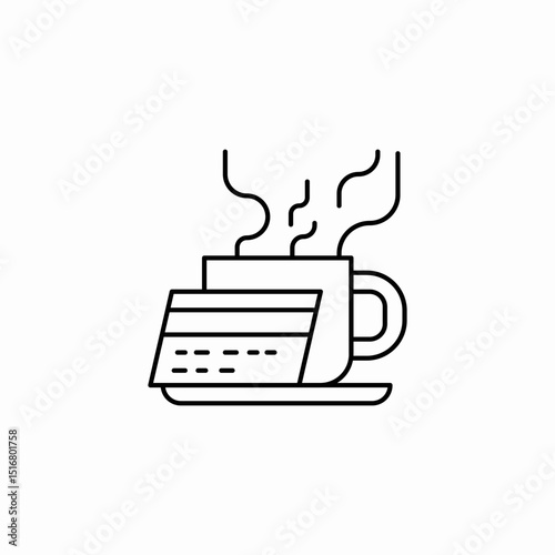 coffee cake icon sign vector