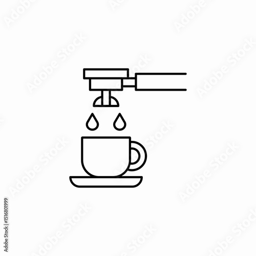coffee maker machine icon sign vector