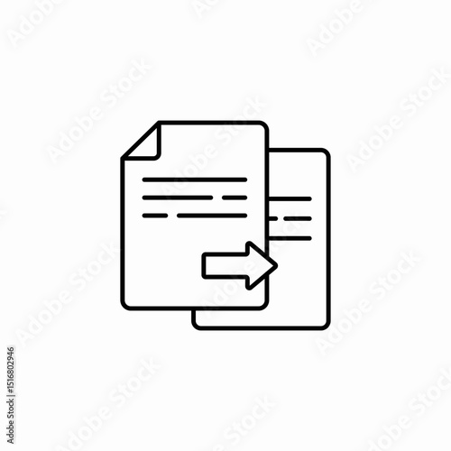 copy document icon sign vector