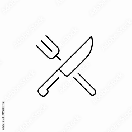 dining finished icon sign vector