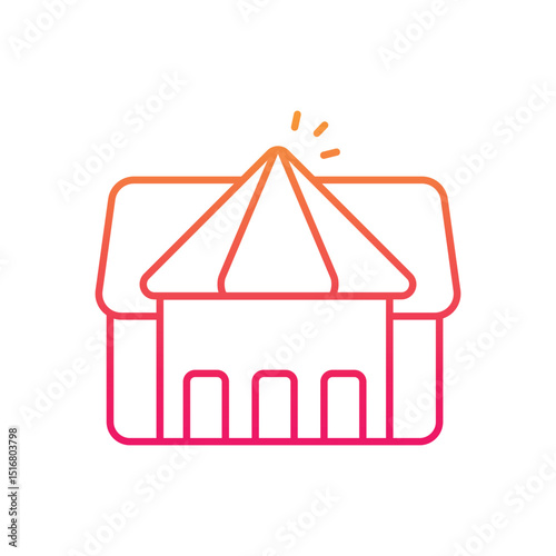 Roof Vector icon
