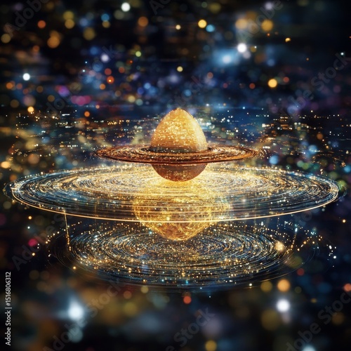 The Higgs mechanism is an example of spontaneous symmetry breaking. The laws of physics about symmetry. The axial symmetry of the Mexican hat. Vector diagram for education and science use