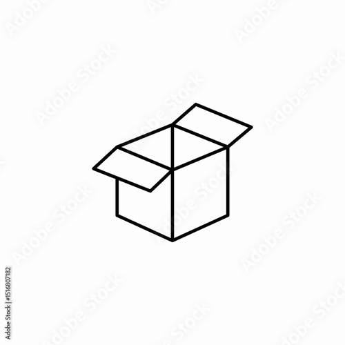 open box icon sign vector