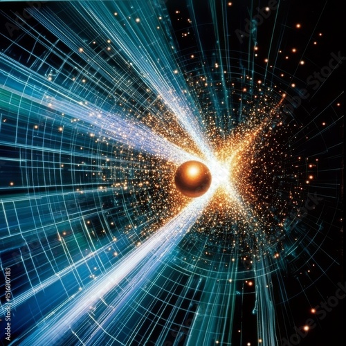 The Higgs mechanism is an example of spontaneous symmetry breaking. The laws of physics about symmetry. The axial symmetry of the Mexican hat. Vector diagram for education and science use