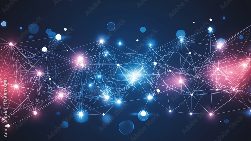 Obraz premium Abstract network graphic design (2)