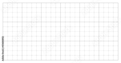 White grid paper background. Blueprint base, notebook sheets, paper for school notes. Background with grid. Editable stroke	
