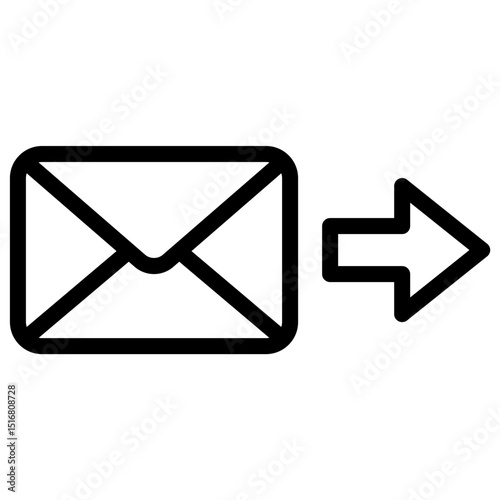 send envelope line icon