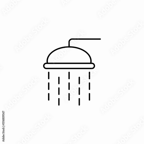 shower head icon sign vector