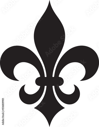 fleur de lis - ornament icon vector design template