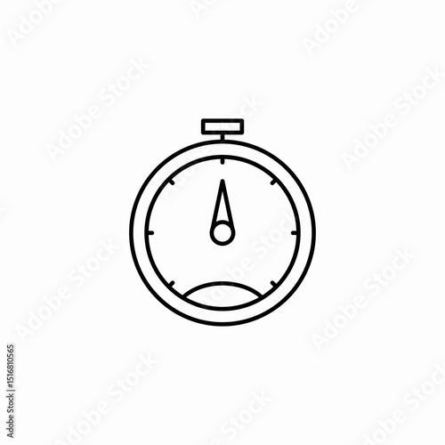 timer stopwatch icon sign vector