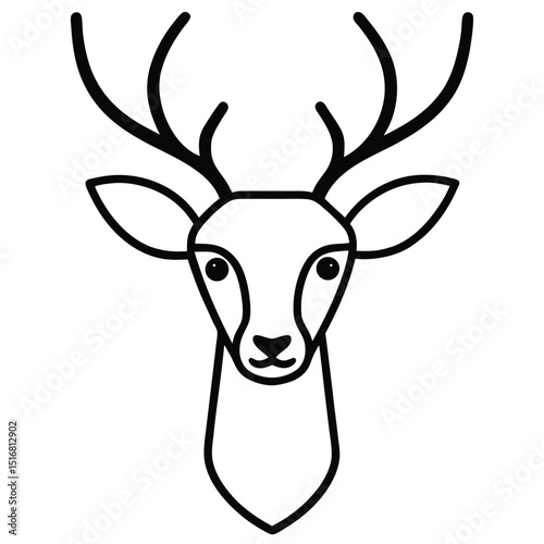 deer head vector illustration