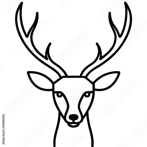 deer head vector