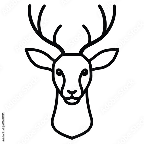 deer head vector illustration