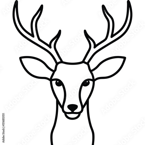 deer head vector
