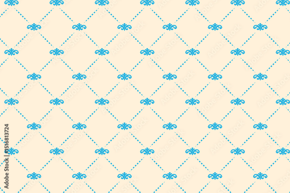 Fototapeta premium Seamless Pattern Editable Vector Background for Fabric, Wallpaper, Web, and Graphic Design Projects.